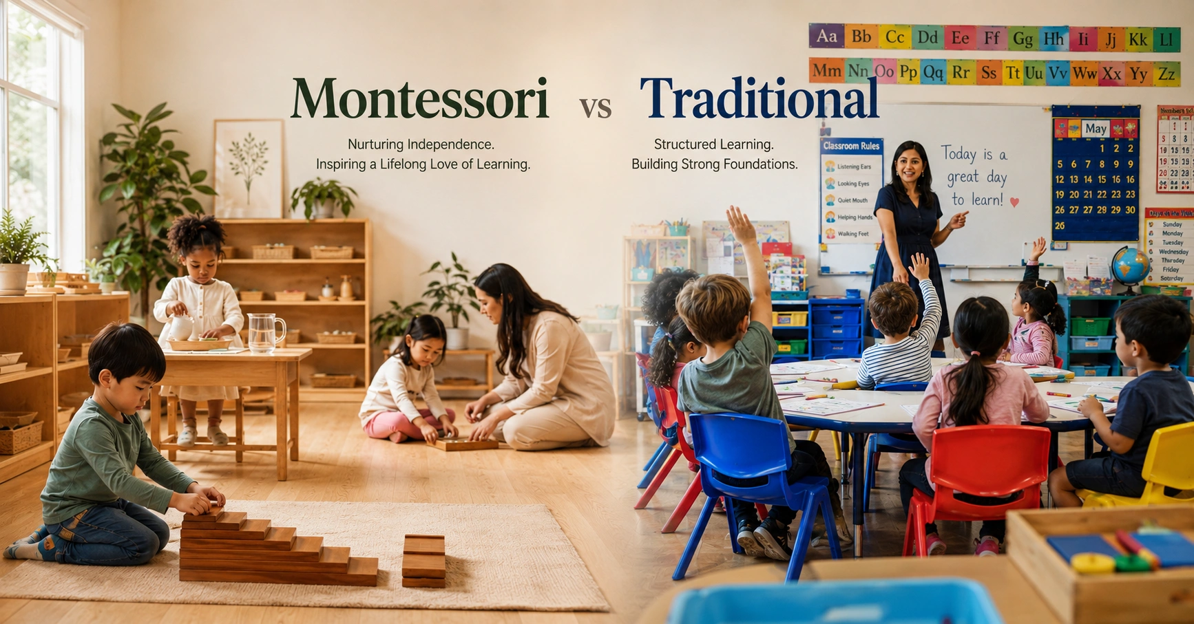 Montessori vs Traditional